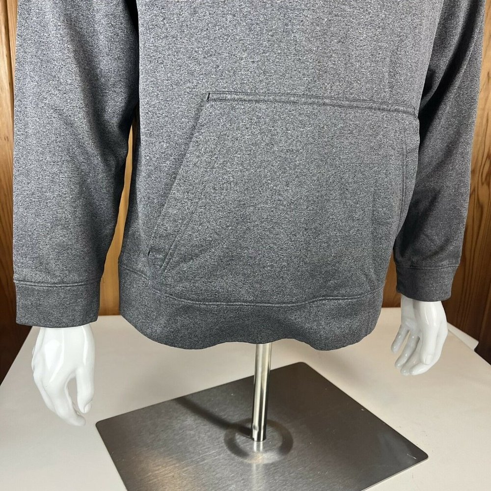 UA Under Armour Hoodie Sweatshirt Pullover Mens Medium Loose Argyle Logo Grey - Picture 4 of 10